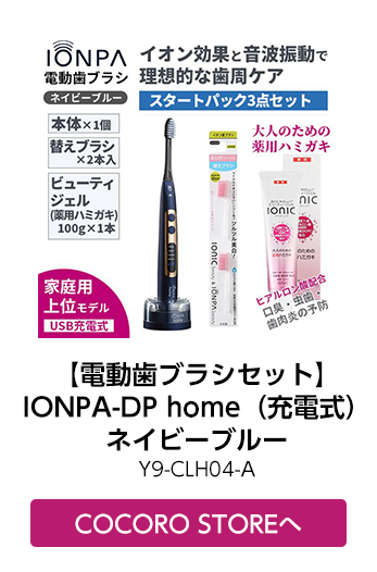 【電動歯ブラシセット】IONPA-DP home（充電式）ネイビーブルー Y9-CLH04-A