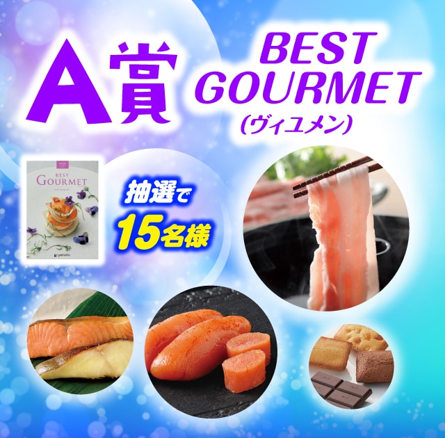 A賞 BEST GOURMET(ヴィユメン)：15名様