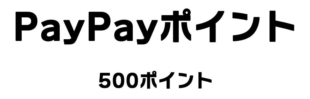 PayPayポイント 500ポイント
