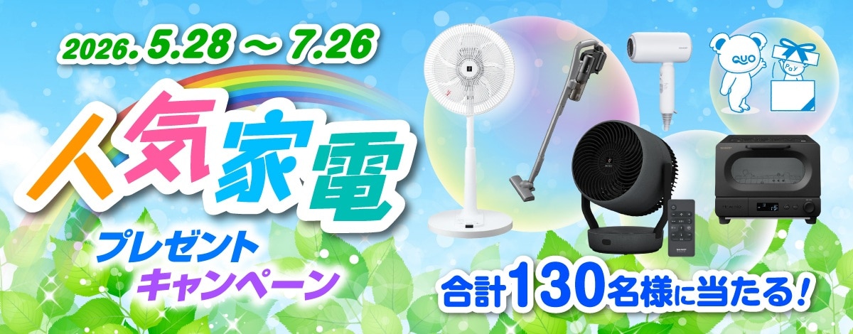 人気家電キャンペーンのリンク