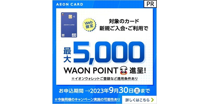イメージ:対象のカード新規ご入会・ご利用 イオンウォレットご登録で最大20%キャッシュバック!